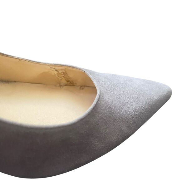 Talbots Women's Size 9 M Gray Leather Suede Pointed Toe 4.5 IN Heels‎ - Picture 9 of 12